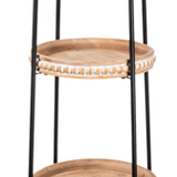 Round Four Tier Beaded Shelf