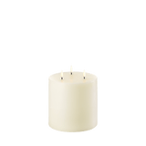 Smooth Triple Flame Pillar Candle