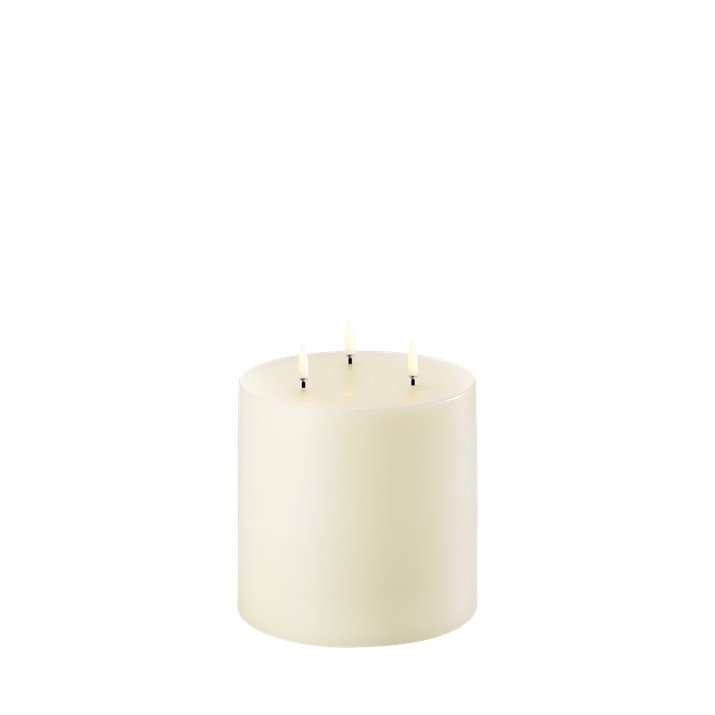 Smooth Triple Flame Pillar Candle
