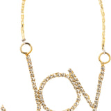 Rhinestone Word Ornament