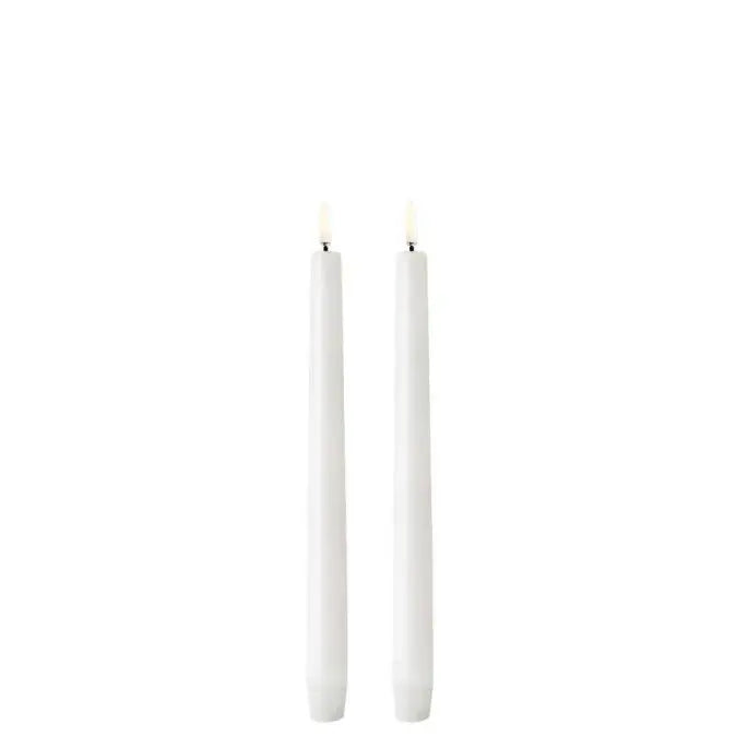 Uyuni Candles - Smooth Classic Taper Candles - 2 pack