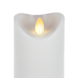 White LED Wax Pillar