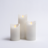 White LED Wax Pillar