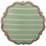 Wavy Edge Striped Platter