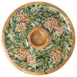 Gilded Swag Chip & Dip Platter