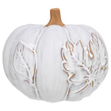 Leaf Embossed Reactive Glaze Pumpkin