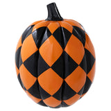 Orange & Black Checked Pumpkin
