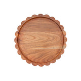 Scalloped Wood Tray