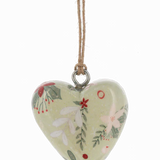Mini Wooden Hearts Christmas Ornament