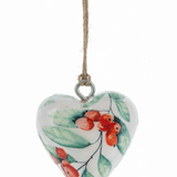 Mini Wooden Hearts Christmas Ornament