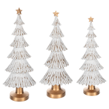 White & Gold Pine Tree Set