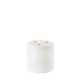 Smooth Triple Flame Pillar Candle