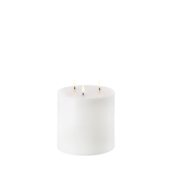 Smooth Triple Flame Pillar Candle