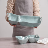 Aqua Melamine chip & dip
