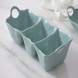Aqua Melamine 3-Section Deep Server