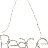 Rhinestone Word Ornament