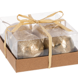 Gold Pear Figurine Boxed Set