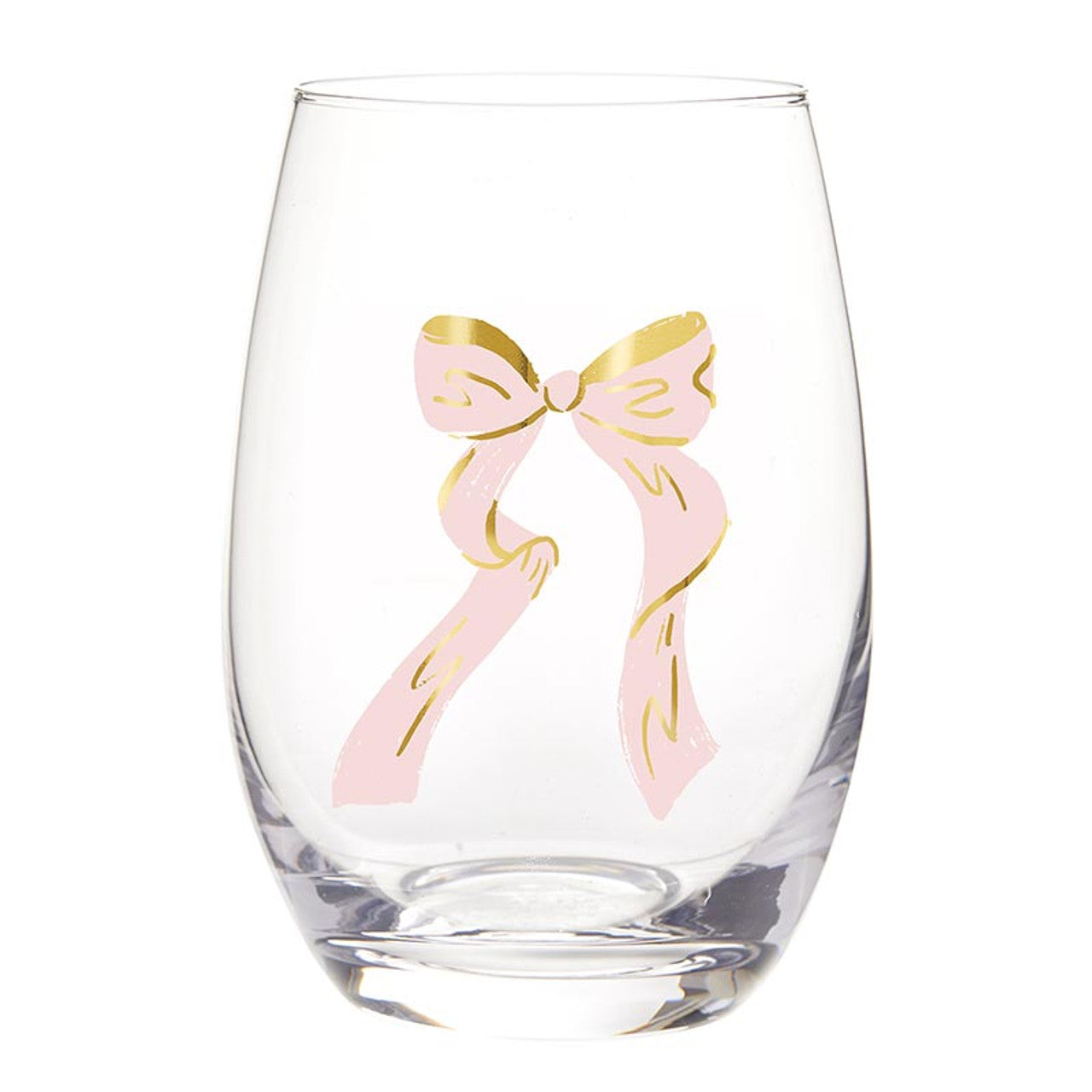 Stemless Wne Glass - Bow