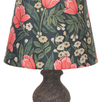 Green Floral Accent Lamp