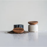 Marble Salt and Pepper Pot With Wood Lid