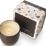 Midnight Pumpkin Large Crackle Glass Candle
