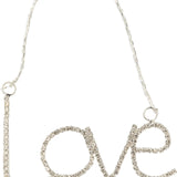 Rhinestone Word Ornament