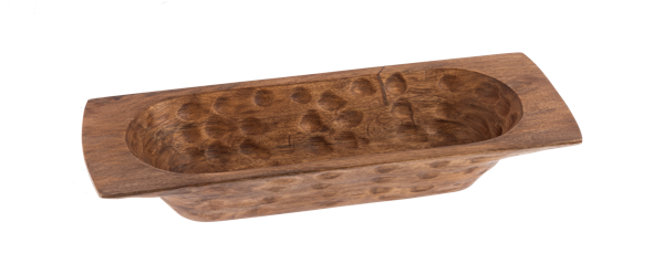 Walnut Finish Dough Bowl