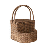 Oval Rattan Wicker Picnic Basket