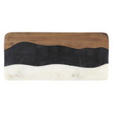 Marble + Wood Serving Board