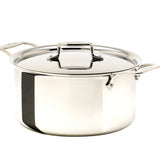 D5 Polished Stainless 8 Quart Stock Pot