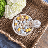 Nested Scallop Woven Trays