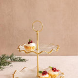 Gold Glass Tiered Server