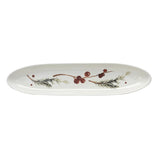 Stoneware Dish w/ Seasonal Botanicals
