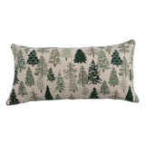 Lumbar Pillow with Tree Pattern