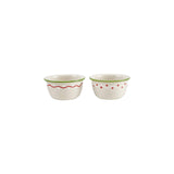 Hand-Painted Stoneware Bowl with Design