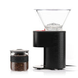 Bistro Electric Coffee Grinder with glass catcher