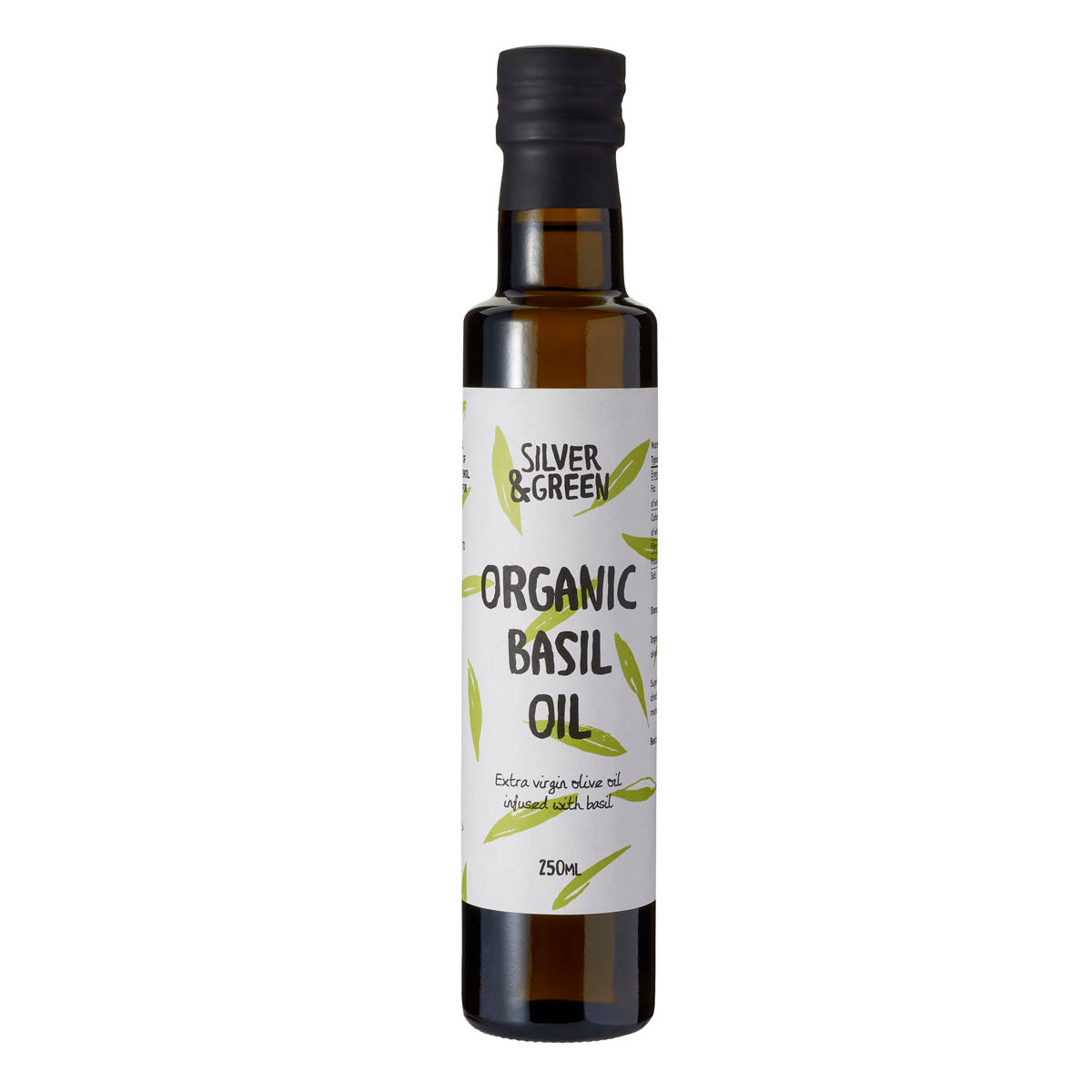 Silver and Green Organic Oil