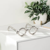Lennon Hammered Aluminum Eyeglass Decor Sculpture