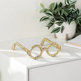 Lennon Hammered Aluminum Eyeglass Decor Sculpture