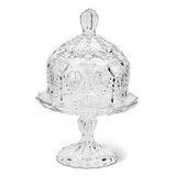 Covered Pedestal Plate with Hearts | Small