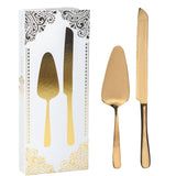 Gold Cake Serving 2Pc Set