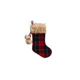Edinburgh Check Stocking Red/Navy