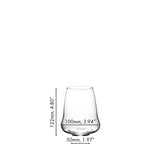 Stemless Riesling/Sauvignon/Champagne 2-Piece Glass Set