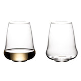 Stemless Riesling/Sauvignon/Champagne 2-Piece Glass Set