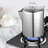 Rapid Brew Stainless Steel Stovetop and Camping Percolator Coffee Pot