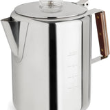 Rapid Brew Stainless Steel Stovetop and Camping Percolator Coffee Pot
