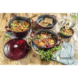 La Cocotte Stackable Set , 4 Piece | Round | Cast Iron