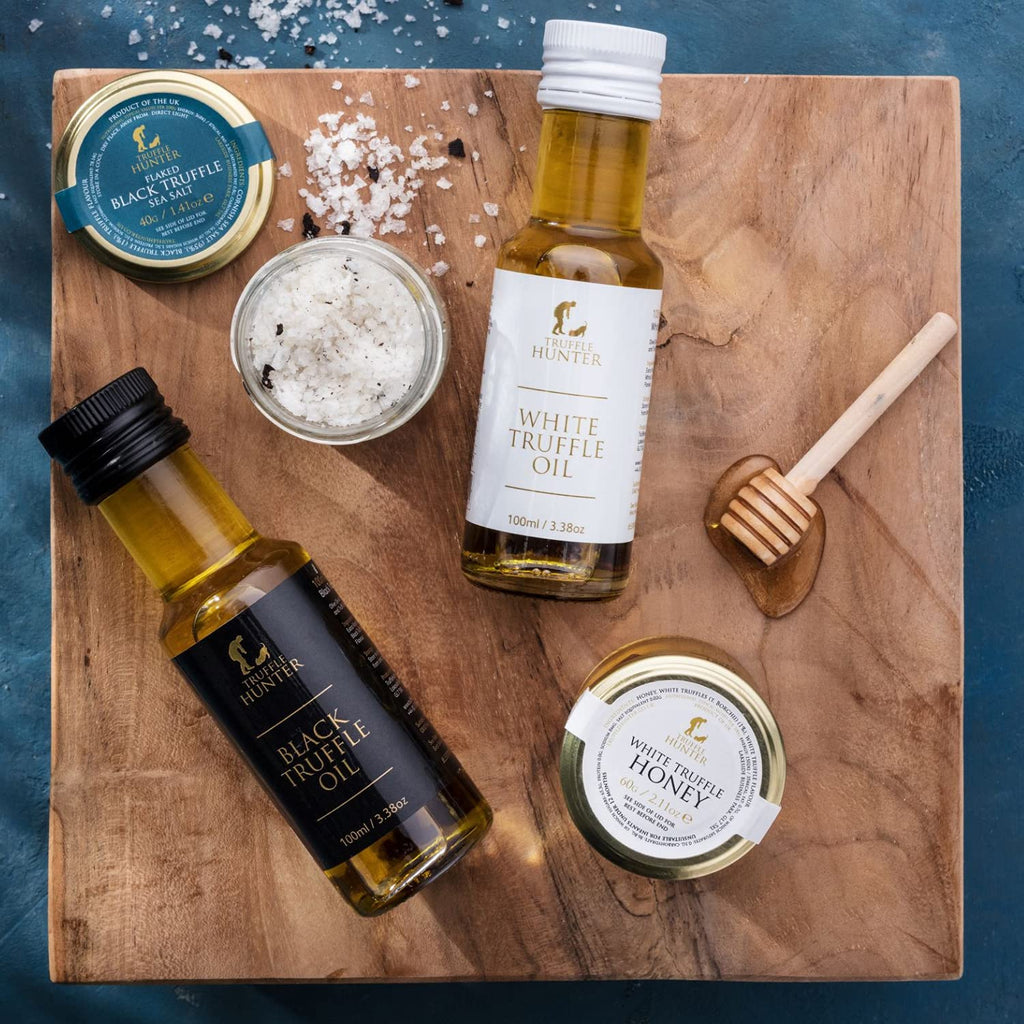 thumbnail image 2 of TruffleHunter White Truffle Oil - 3.38oz Gourmet Cooking Oil With Real White Truffles 2 of 14