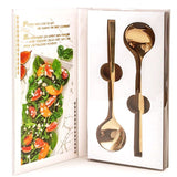 Gold Salad Servers 2-Piece Set