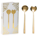 Gold Salad Servers 2-Piece Set